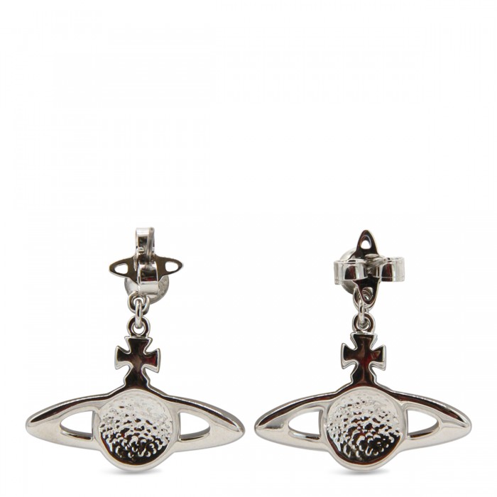 SILVER ORB EARRINGS 2