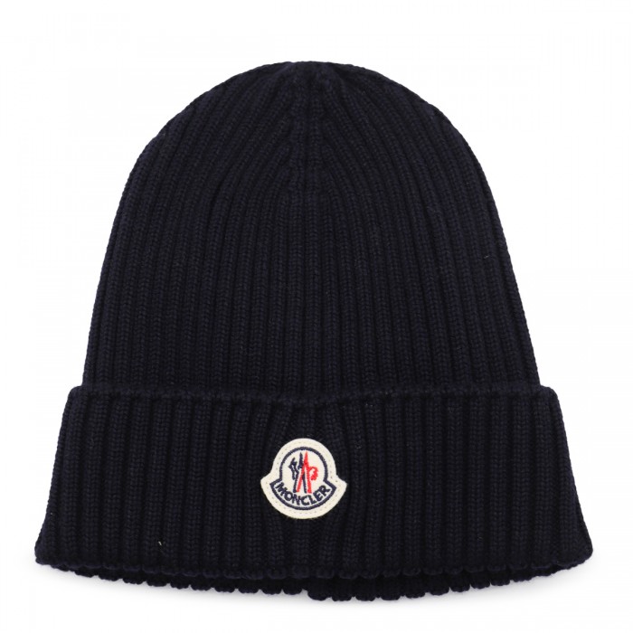 NAVY BLUE WOOL HAT