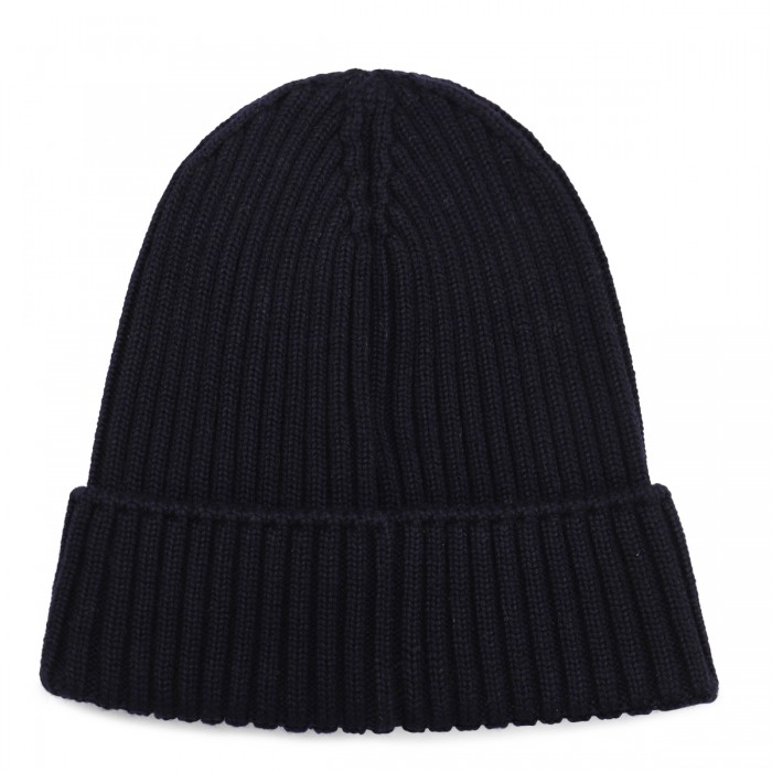 NAVY BLUE WOOL HAT 2