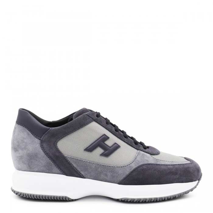 BLACK AND DARK BLUE SNEAKERS