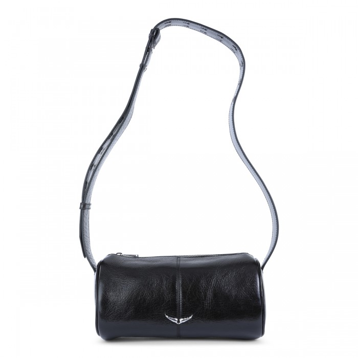 BLACK LEATHER DOUDOU...