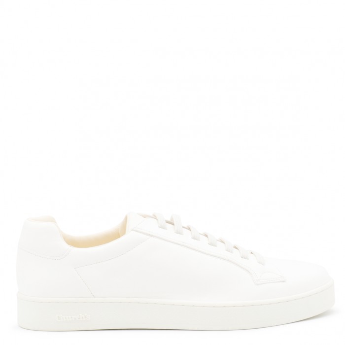 WHITE LEATHER LUDLOW SNEAKERS