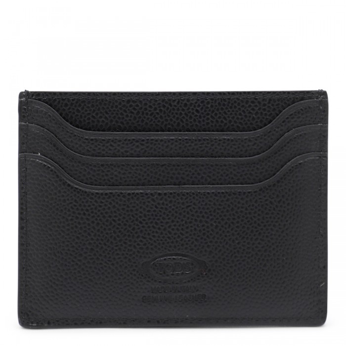 BLACK LEATHER CARD HOLDER 2
