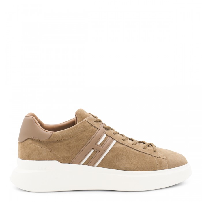 BROWN LEATHER SNEAKERS