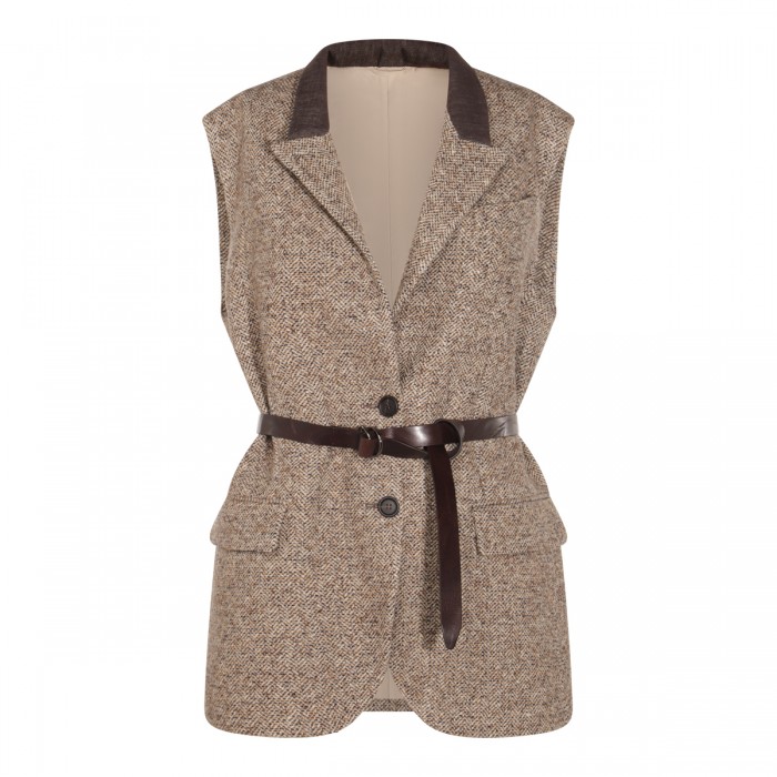 BROWN WOOL BLAZER