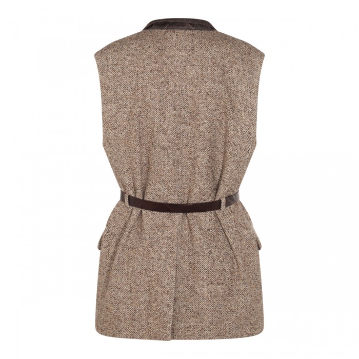 BROWN WOOL BLAZER 2