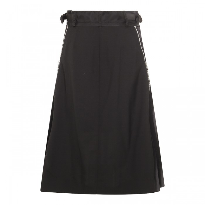 BLACK MIDI SKIRT 2