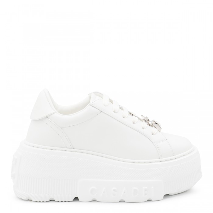 WHITE LEATHER SNEAKERS