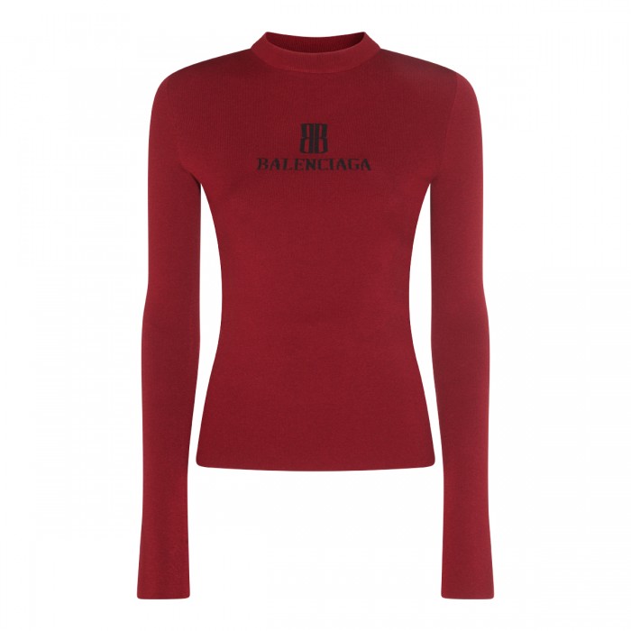 RED VISCOSE KNITWEAR