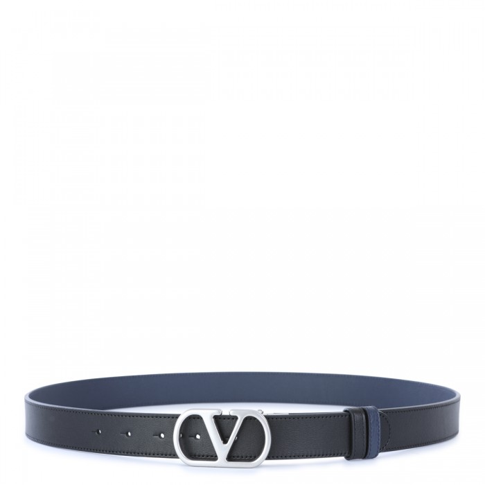DARK BLUE LEATHER BELT