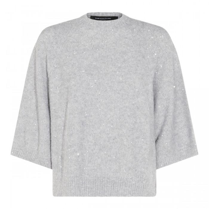 GREY WOOL KNITWEAR