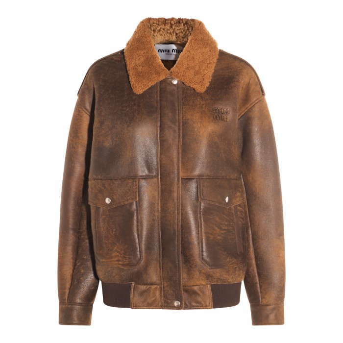 BROWN LEATHER JACKET