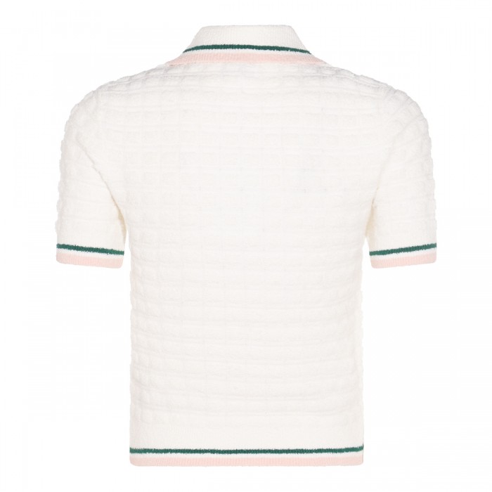 WHITE COTTON POLO SHIRT 2