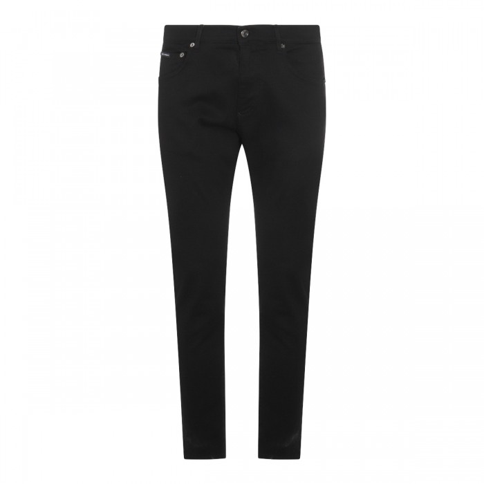 BLACK COTTON JEANS
