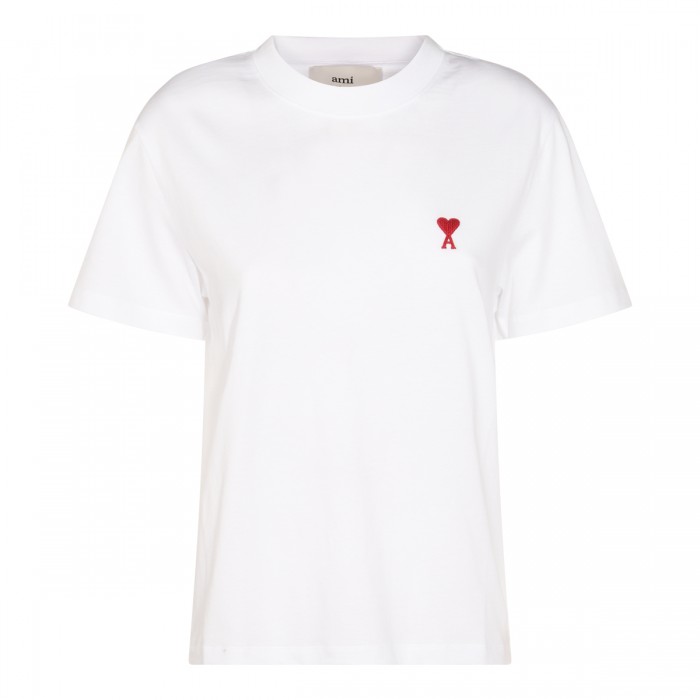 WHITE COTTON T-SHIRT