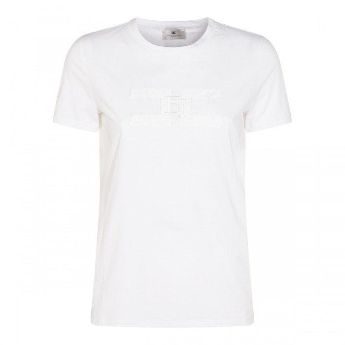 WHITE COTTON T-SHIRT