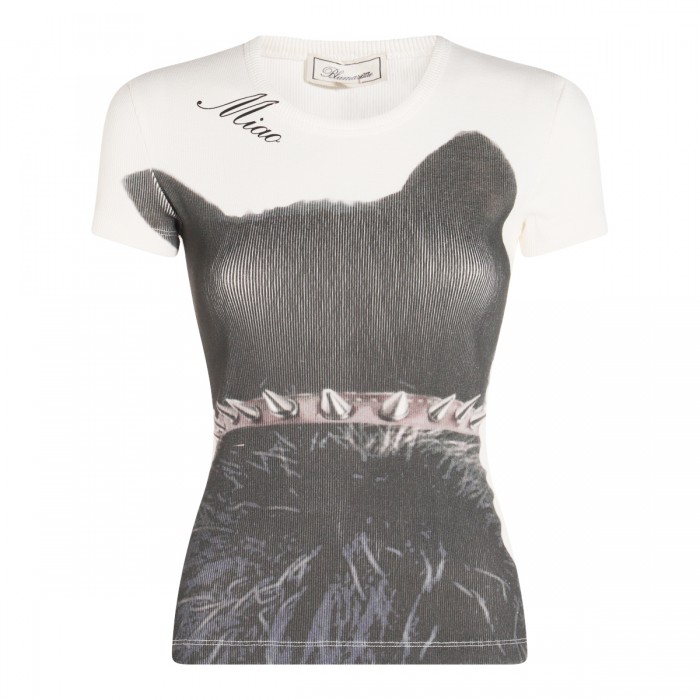 WHITE AND BLACK T-SHIRT