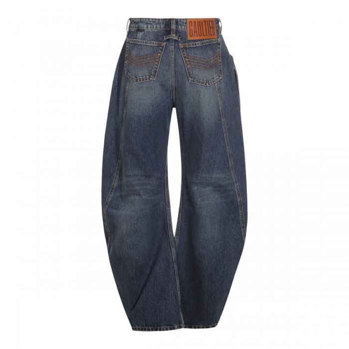 BLUE COTTON DENIM JEANS 2