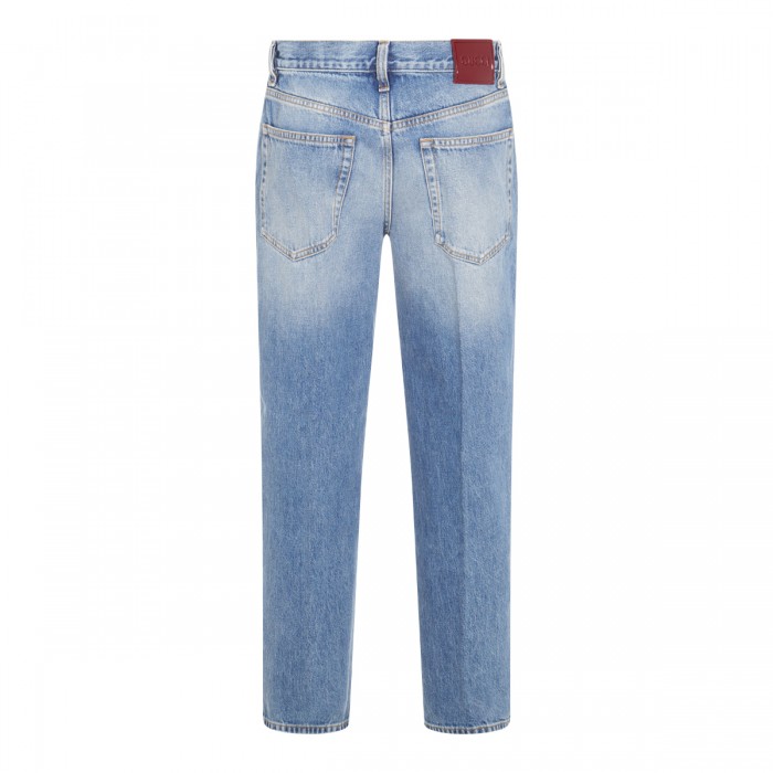 BLUE COTTON DENIM JEANS 2