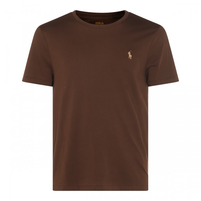 BROWN COTTON T-SHIRT