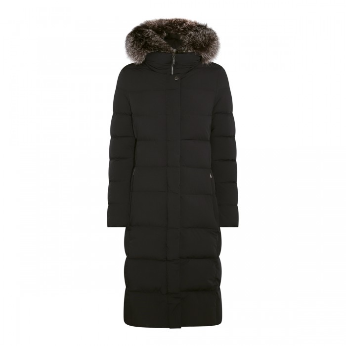 BLACK WOOL ZAGARA DOWN JACKET