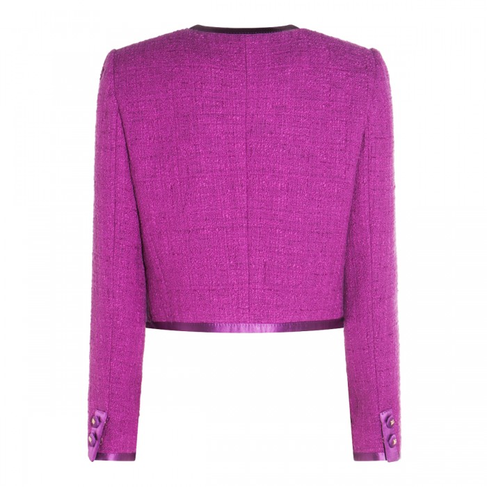VIOLET COTTON CASUAL JACKET 2