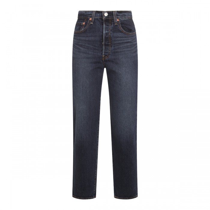 DARK BLUE RIBCAGE DENIM JEANS