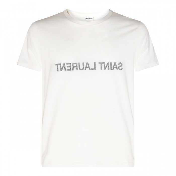 WHITE COTTON T-SHIRT