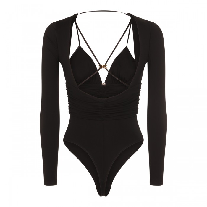 BLACK VISCOSE BODYSUIT 2