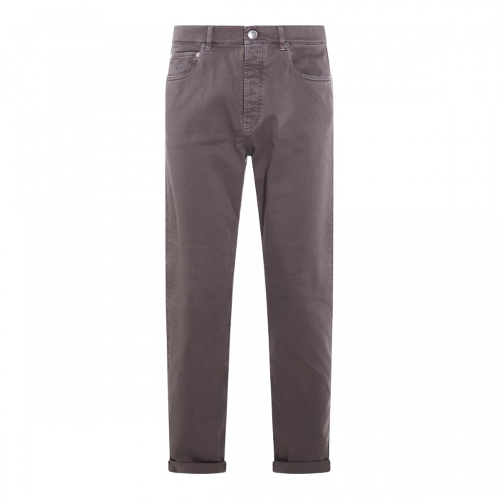 BROWN COTTON PANTS
