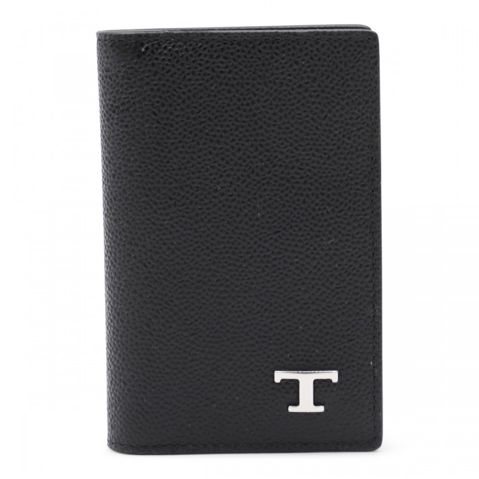 BLACK LEATHER CARD HOLDER