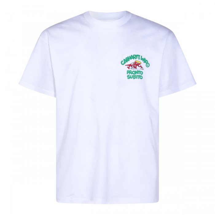 WHITE COTTON T-SHIRT