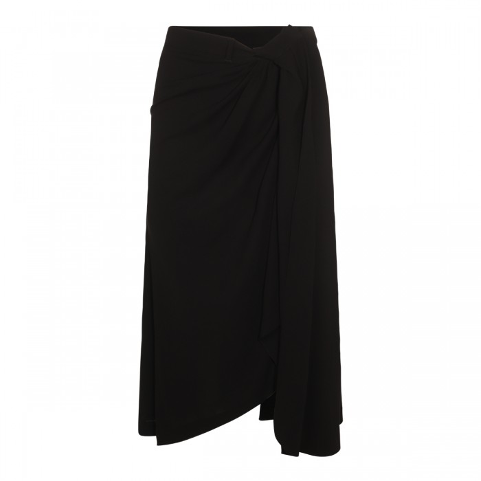 BLACK MIDI SKIRT