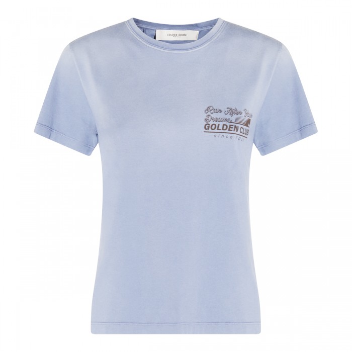 BLUE COTTON T-SHIRT