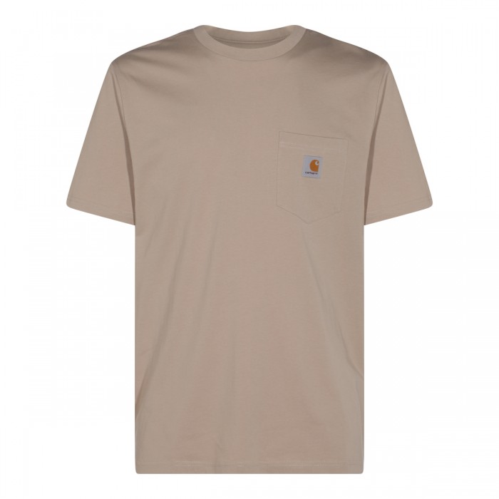 BEIGE COTTON T-SHIRT