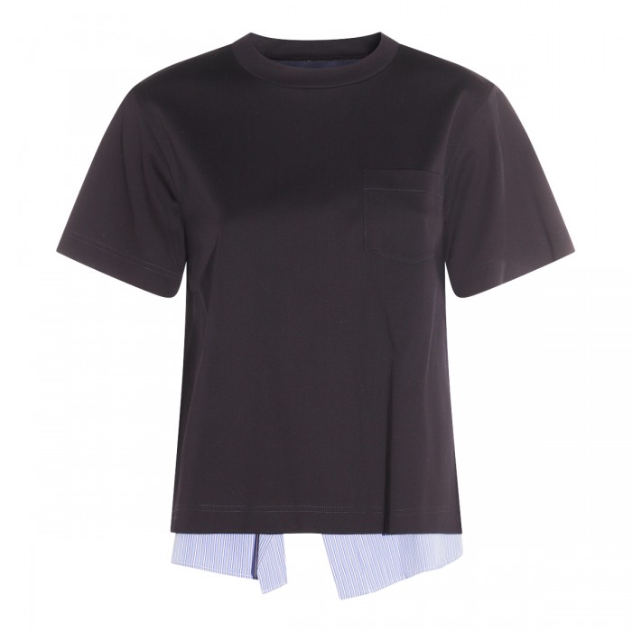 DARK BLUE COTTON T-SHIRT