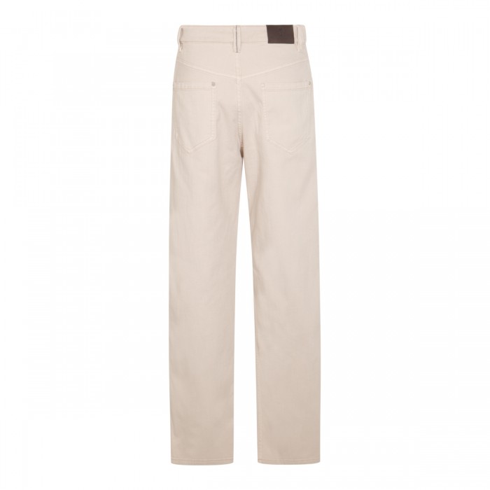 WHITE COTTON JEANS 2