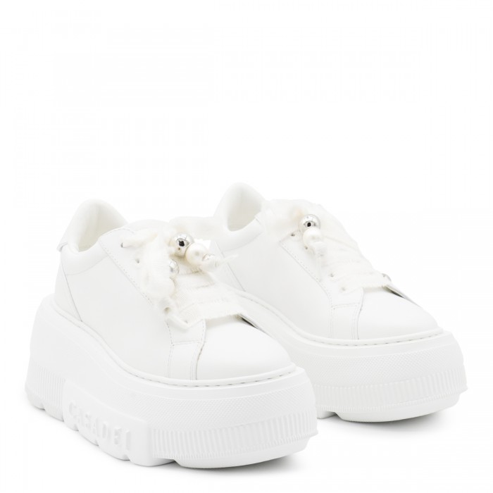 WHITE LEATHER NEXUS SNEAKERS 2