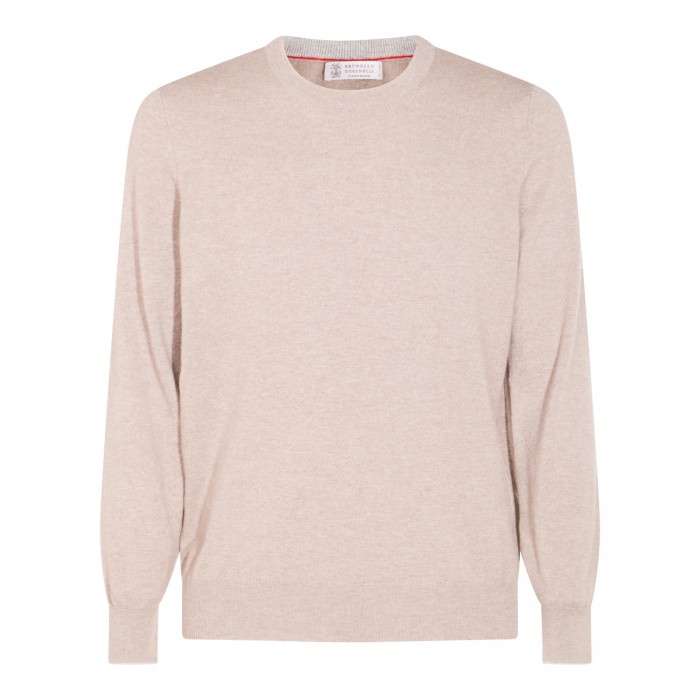 BEIGE CASHMERE KNITWEAR