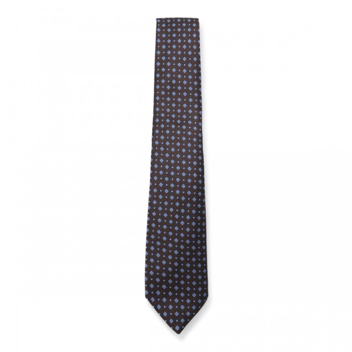 BLACK AND BLUE WOOL TIE