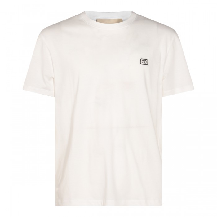 WHITE COTTON T-SHIRT