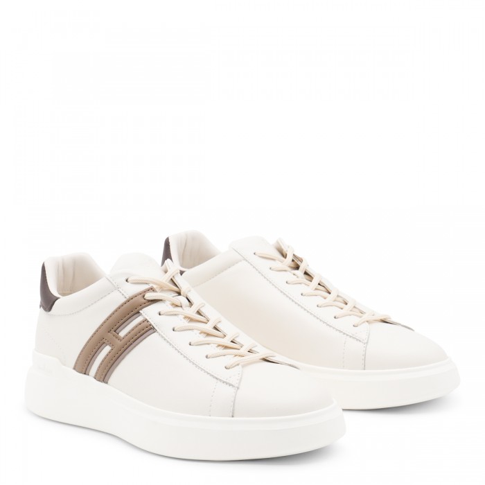 WHITE AND BEIGE LEATHER... 2