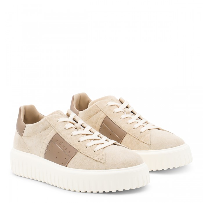 BEIGE LEATHER SNEAKERS 2