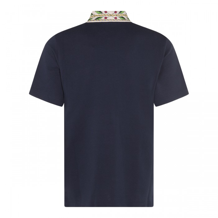 BLUE COTTON POLO SHIRT 2