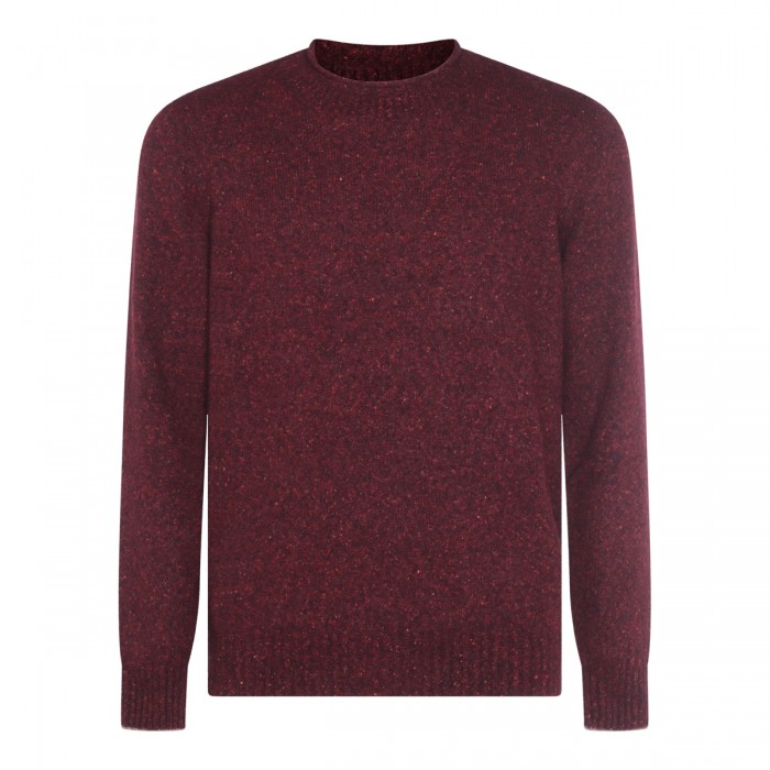 DARK RED WOOL KNITWEAR