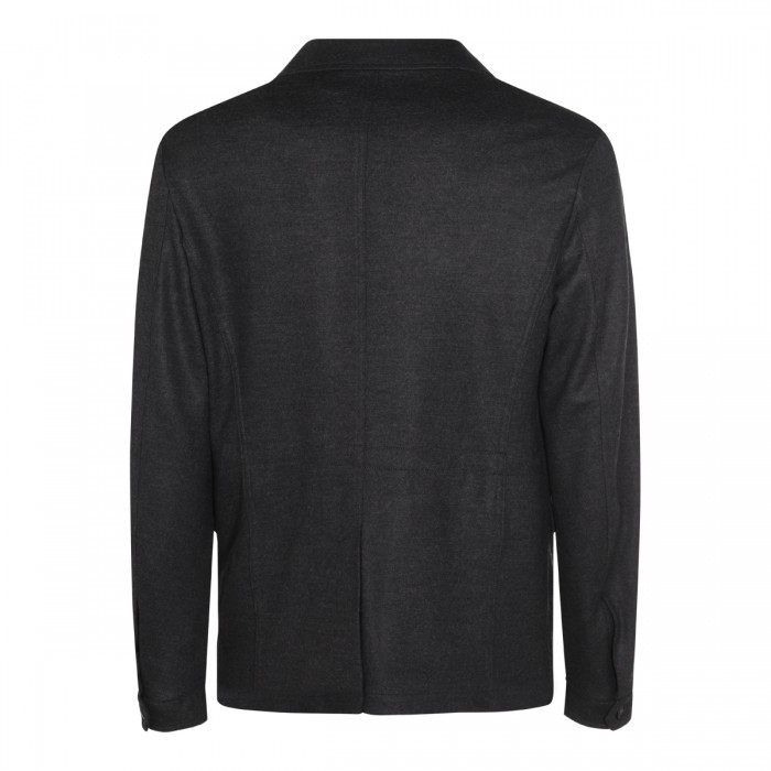 GREY WOOL CASUAL JACKET 2