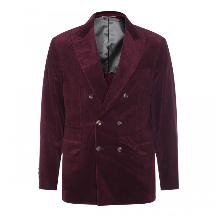 DARK RED COTTON SUIT 2