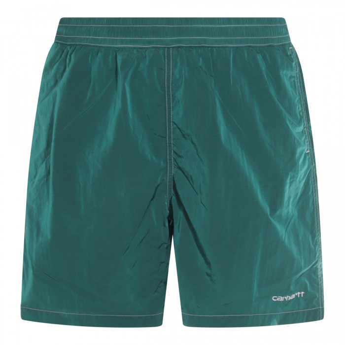 GREEN NYLON BEACHWEAR