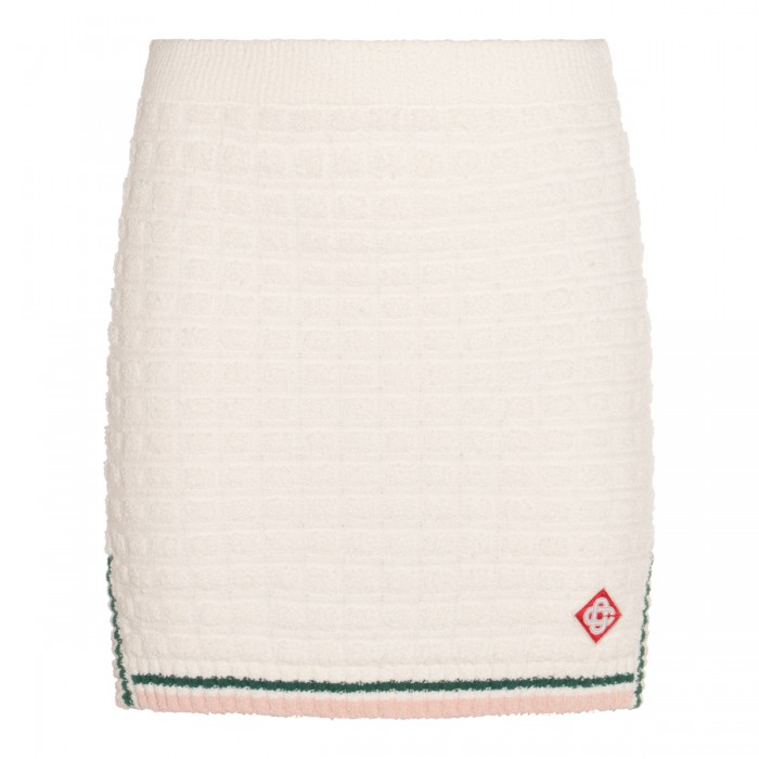 WHITE COTTON SKIRT