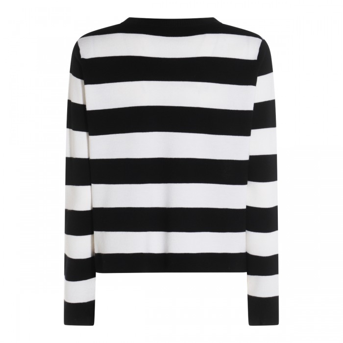 WHITE AND BLACK WOOL KNITWEARR 2